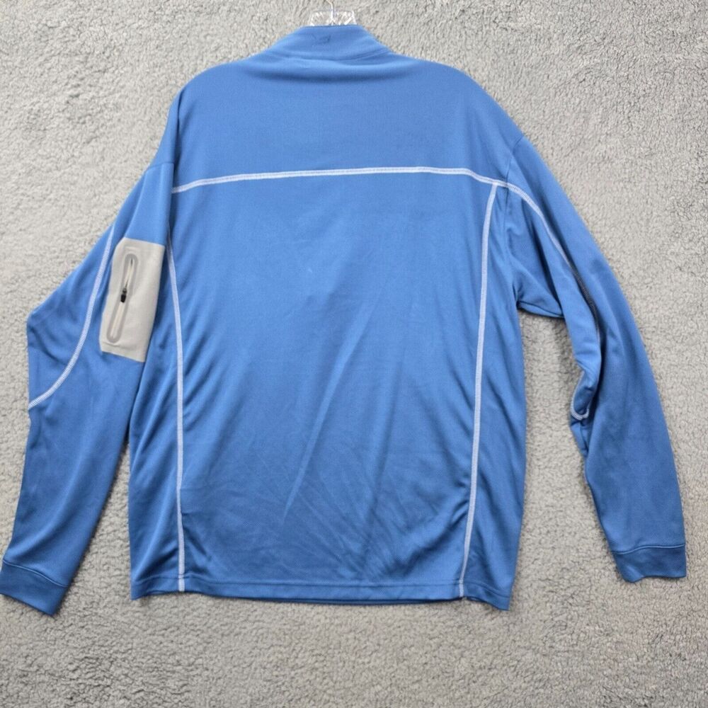 TGW Golf Blue Long Sleeve Shirt 1/4 Zip Pullover Size L - Picture 6 of 9